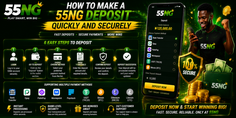 How to Make a 55NG Deposit Quickly and Securely