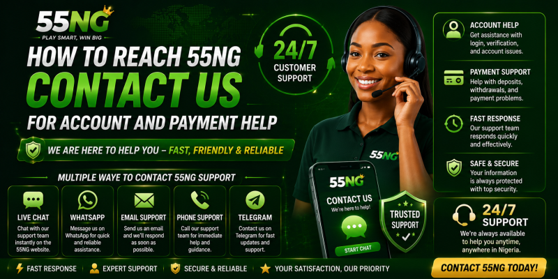How to Reach 55NG Contact Us for Account and Payment Help